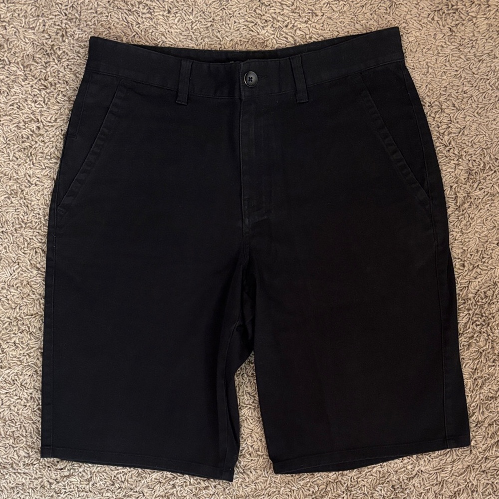 Tony Hawk Black Flat Front Shorts